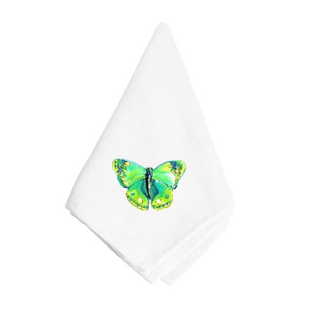 CAROLINES TREASURES Bright Green Butterfly Napkin 8863NAP